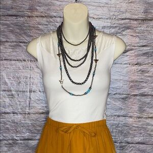 White Cropped Top With Mesh Detail